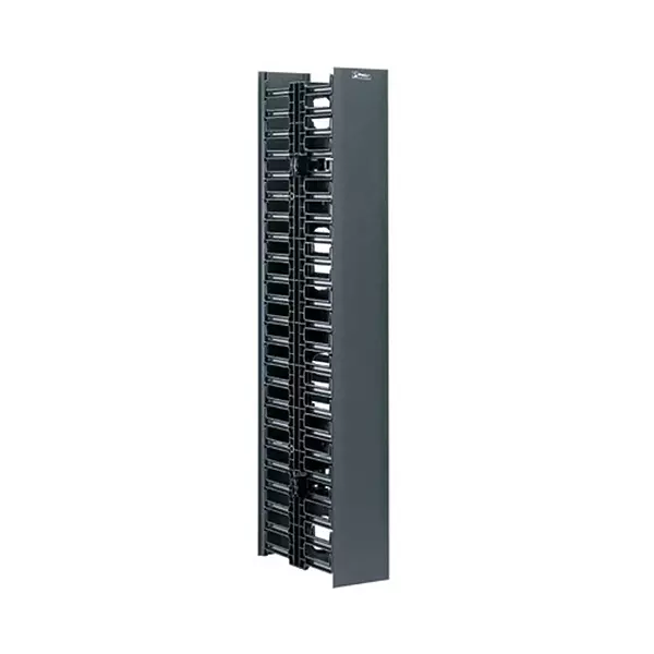 Panduit WMPVHC45E Vertical Cable Manager, Black, 45 RU