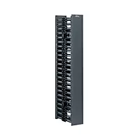 Panduit WMPVHC45E Vertical Cable Manager, Black, 45 RU