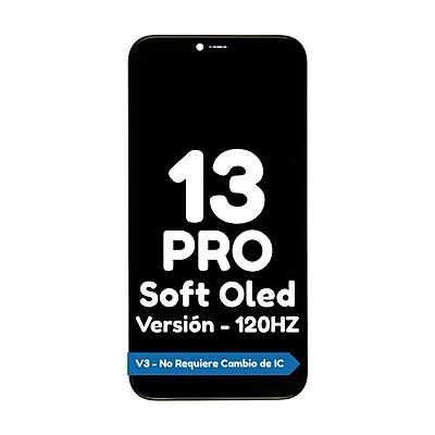 Pantalla para iPhone 13 Pro Soft Oled - 120HZ - Cambio de IC No Requerido Pantalla para iPhone 13 Pro Soft Oled - 120HZ - Cambio de IC No Requerido