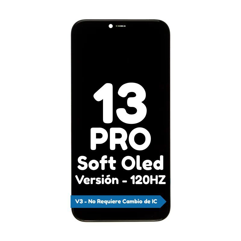 Pantalla para iPhone 13 Pro Soft Oled - 120HZ - Cambio de IC No Requerido