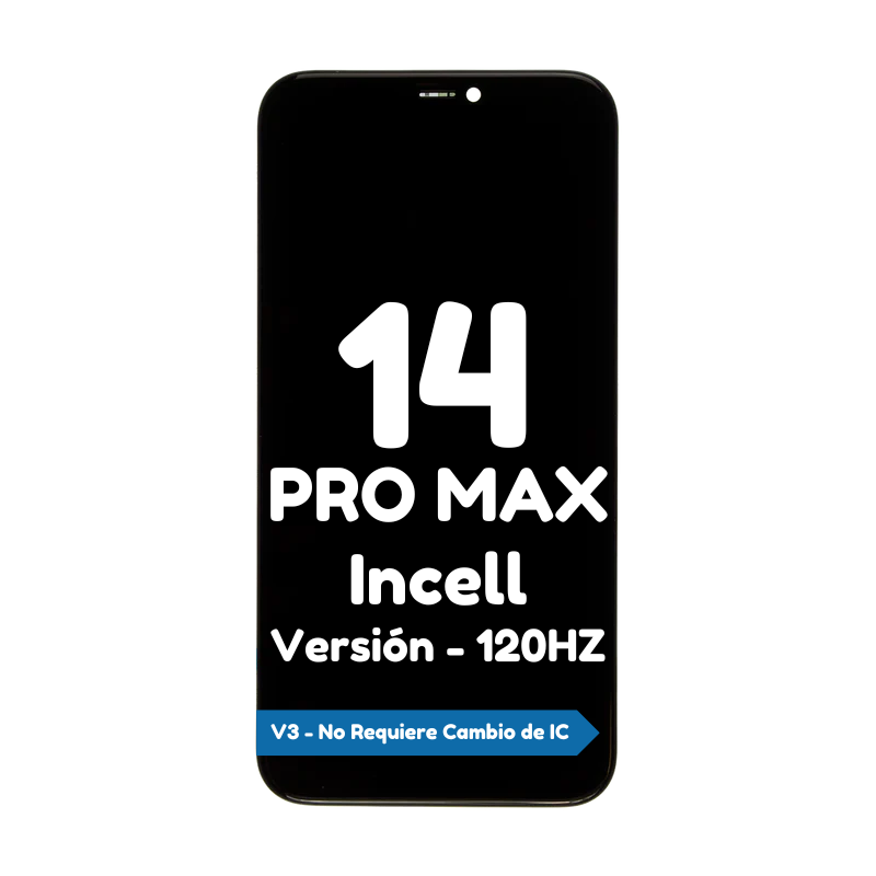 Pantalla para iPhone 14 Pro Max Incell - 120HZ - Cambio de IC No Requerido Pantalla para iPhone 14 Pro Max Incell - 120HZ - Cambio de IC No Requerido