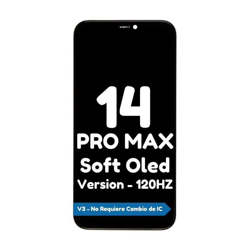 Pantalla para iPhone 14 Pro Max Soft Oled - 120HZ - Cambio de IC No Requerido