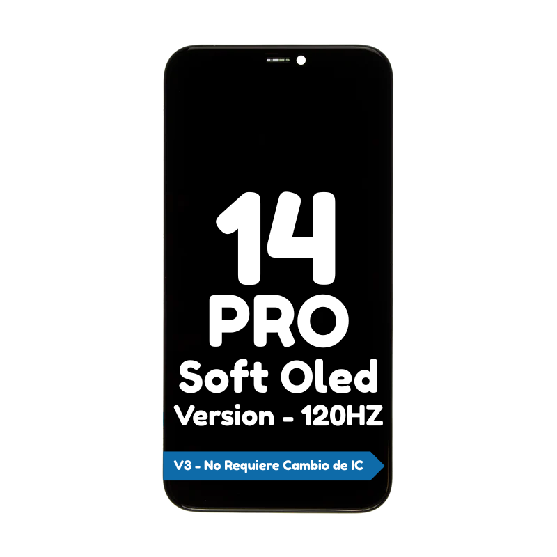 Pantalla para iPhone 14 Pro Soft Oled - 120HZ - Cambio de IC No Requerido
