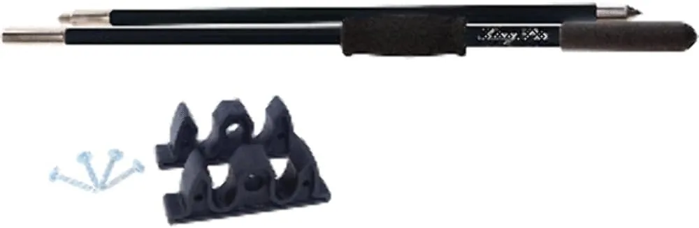 PANTHER MARINE 3005.528 KPP100B King Pin Anchor Pole - 2 Piece, 10' - Black