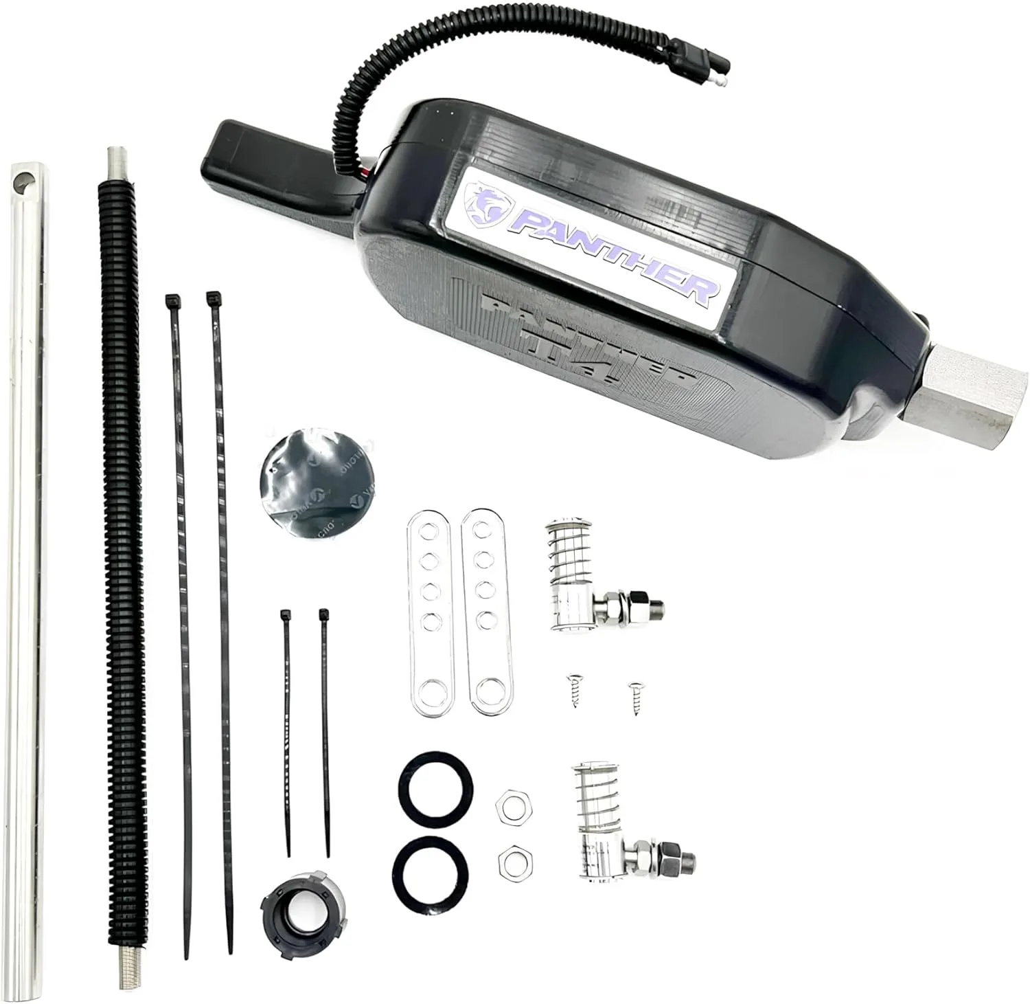 Panther T4 Through Tilt Tube Electro Steer - Saltwater