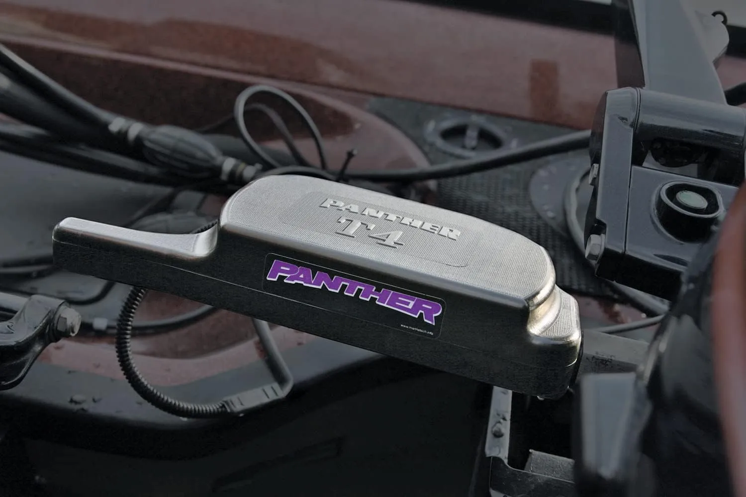 Panther T4 Through Tilt Tube Electro Steer - Saltwater