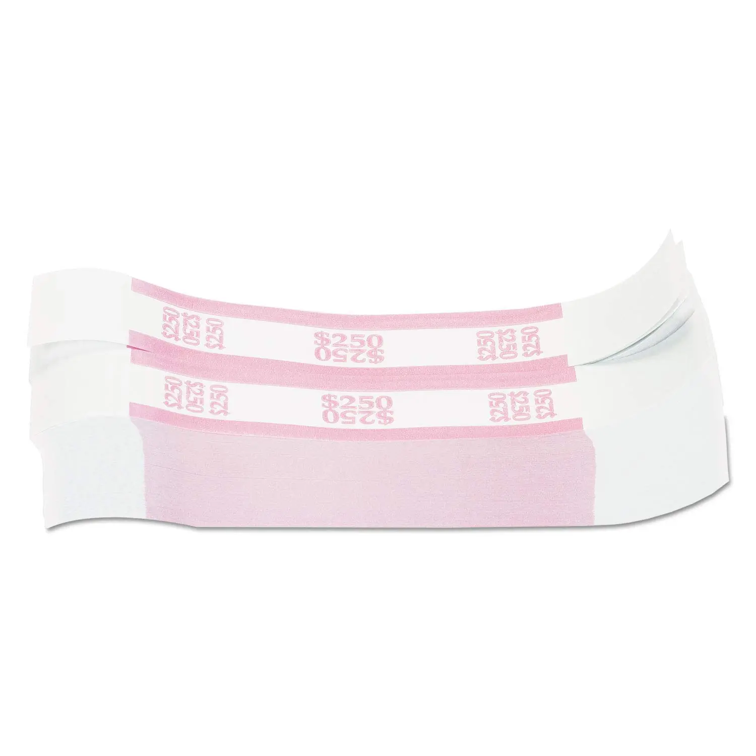 PAP-R $250 Currency Straps, Pink, 1000 Count (400250)