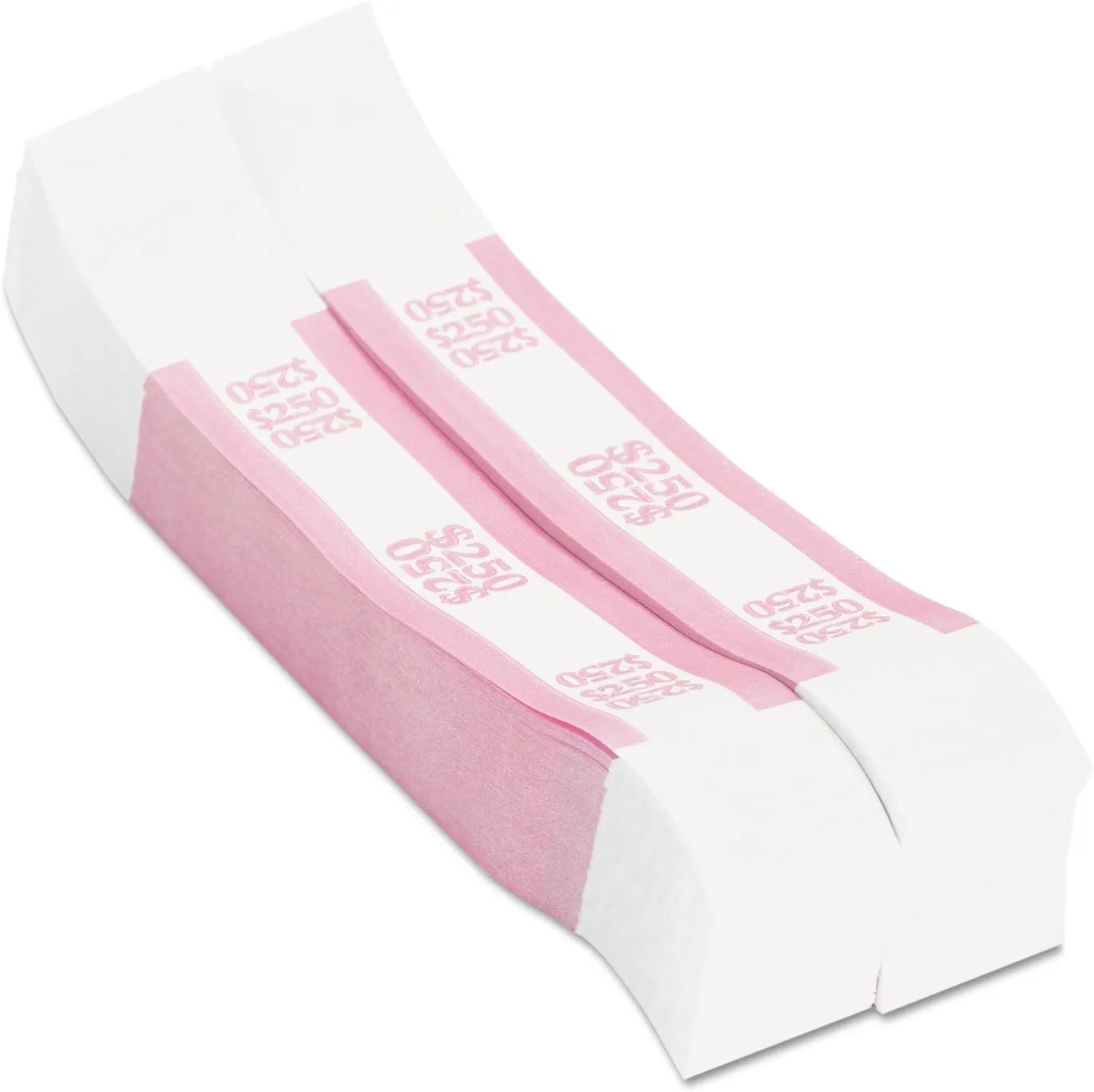 PAP-R $250 Currency Straps, Pink, 1000 Count (400250)