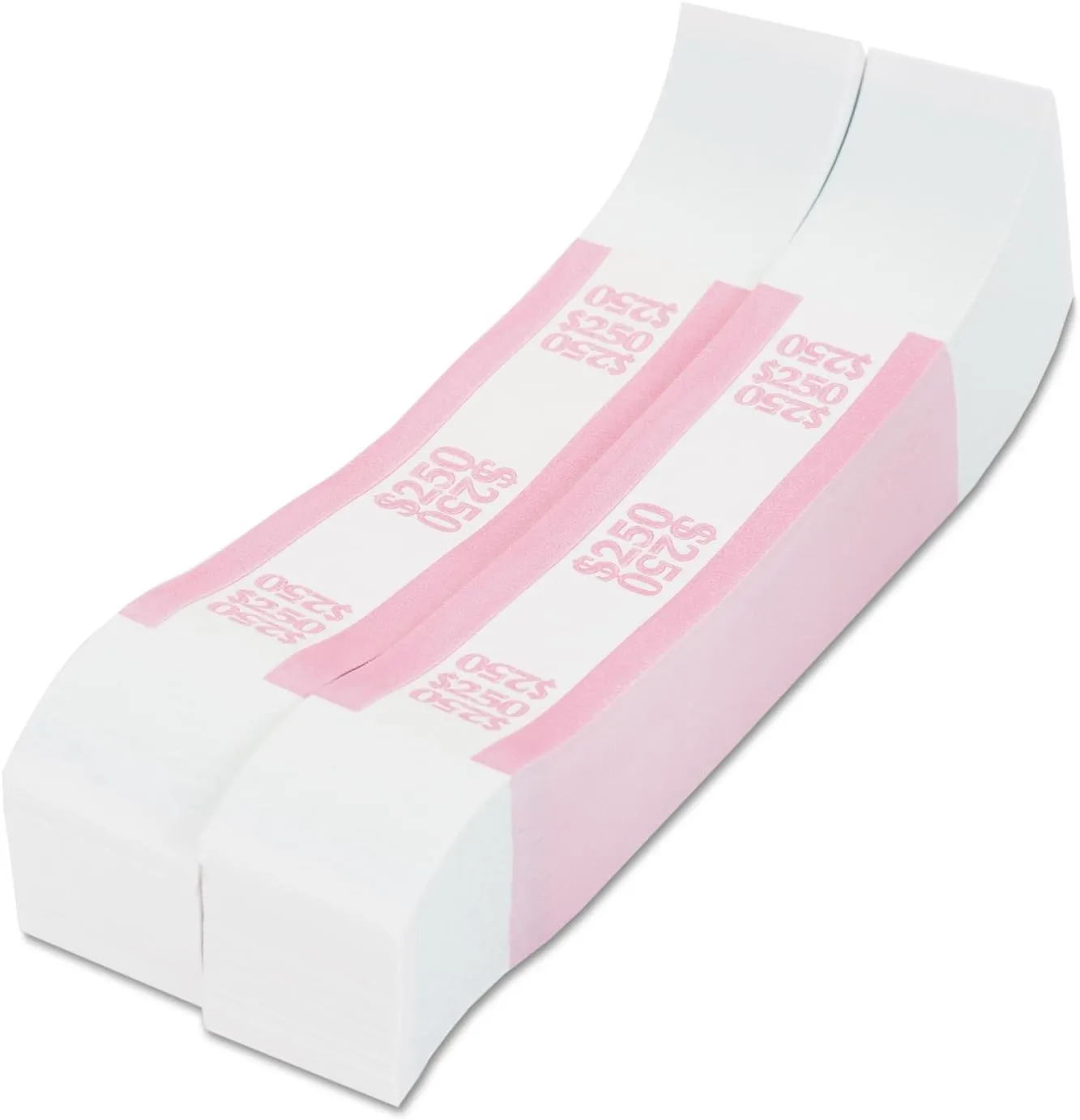 PAP-R $250 Currency Straps, Pink, 1000 Count (400250)
