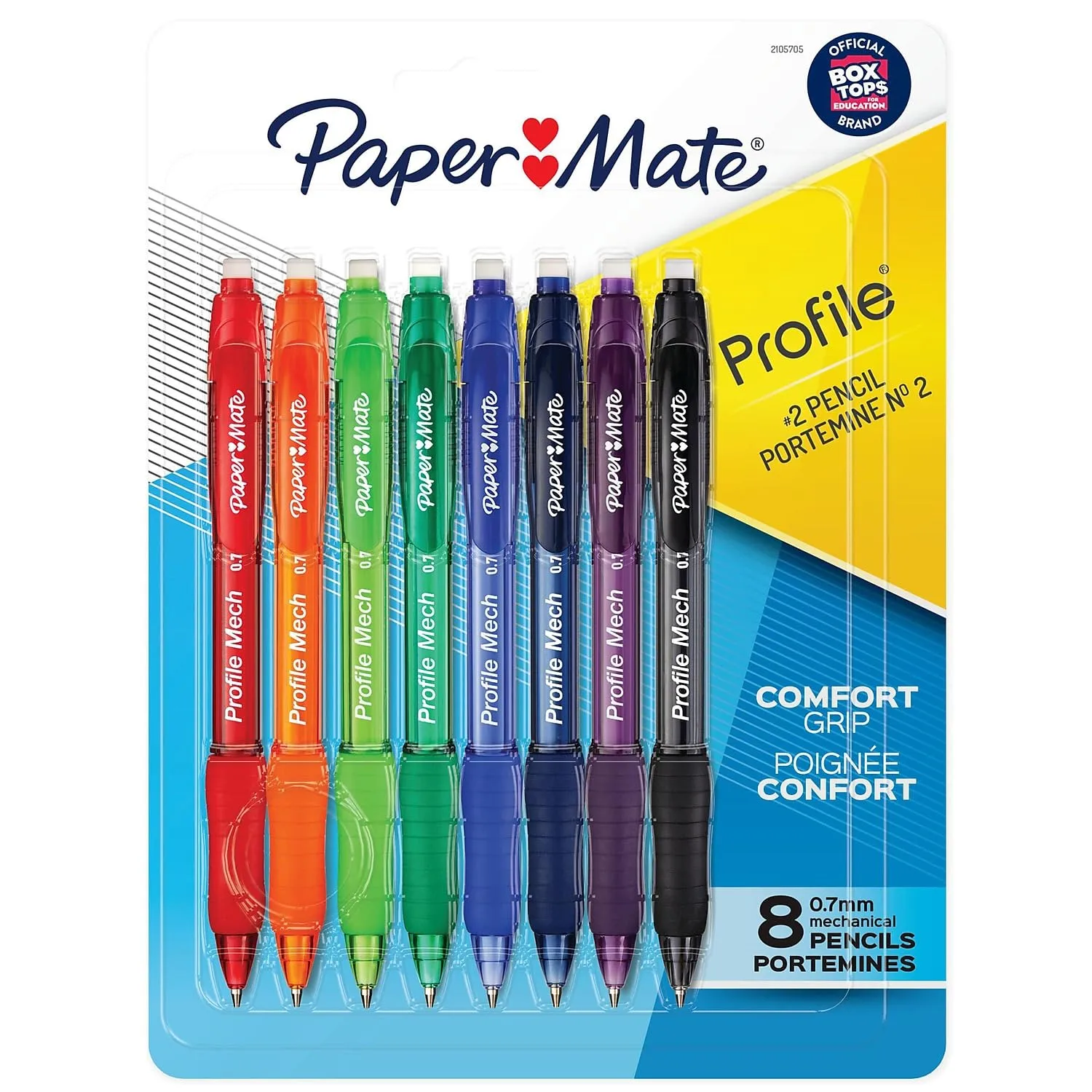Paper Mate Profile Mechanical Pencils 0.7mm HB #2