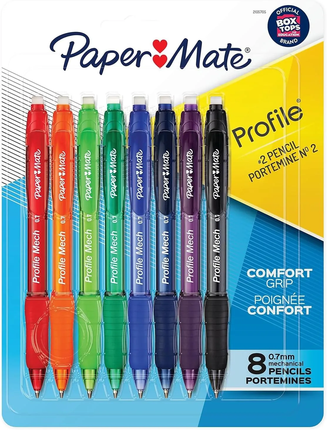 Paper Mate Profile Mechanical Pencils 0.7mm HB #2