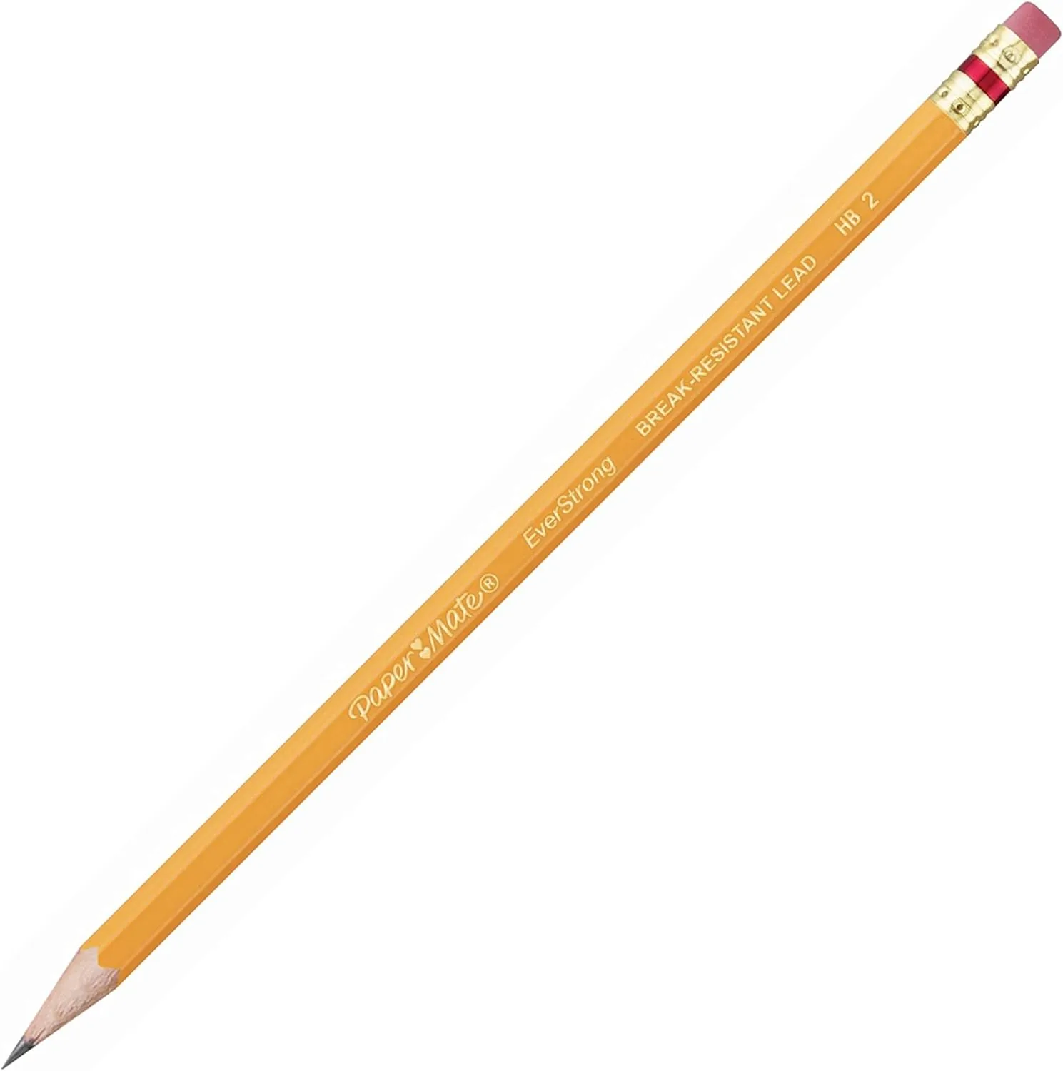 Paper Mate EverStrong #2 Pencils, Reinforced Break-Resistant Lead, 72-Count