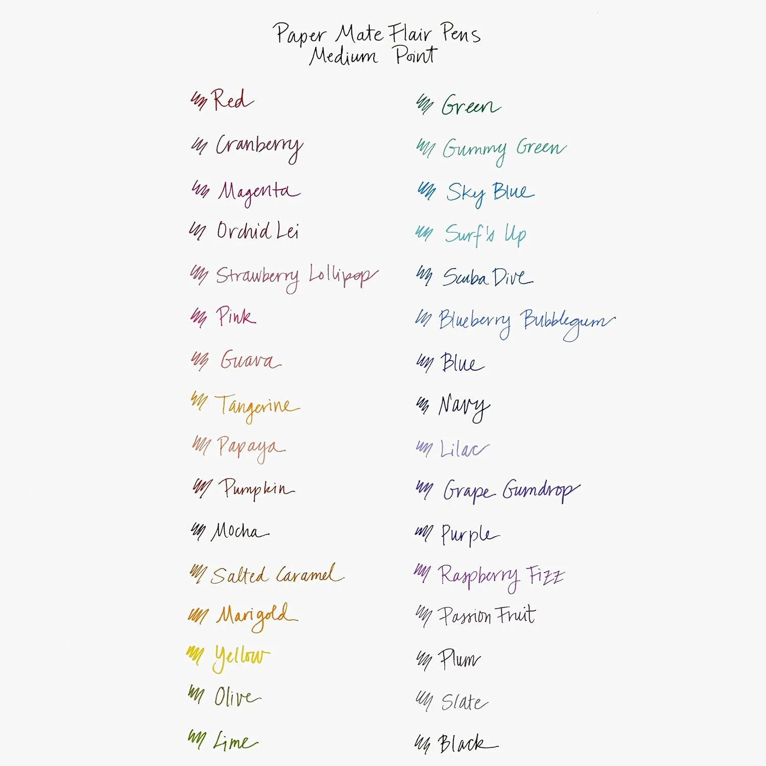 Paper Mate Flair Felt Tip Pens, Medium Point 0.7mm, Red, 12 Count