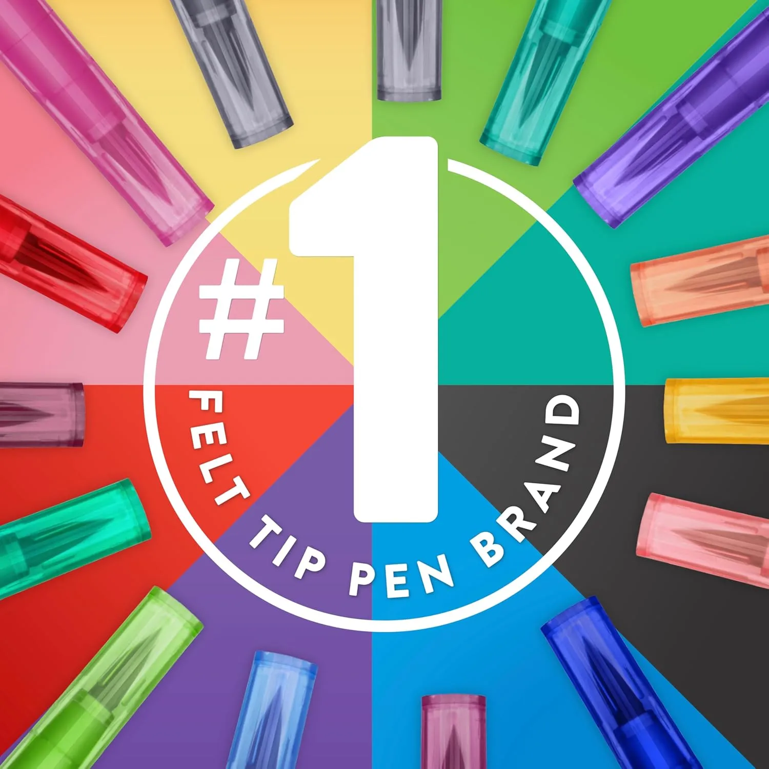 PAPER MATE Flair Felt Tip Pens Assorted Colors 16 Count