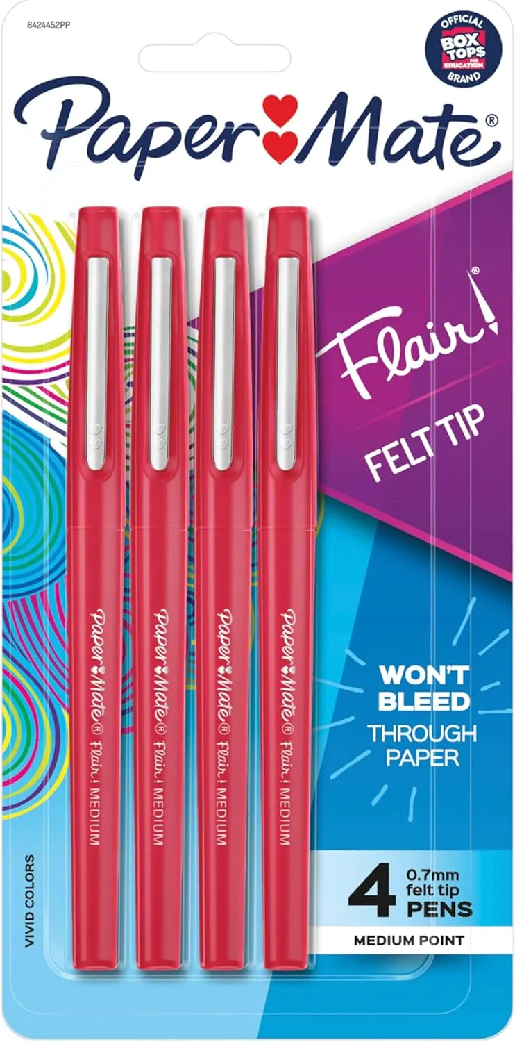 Paper Mate Flair Felt Tip Pens Medium 0.7mm