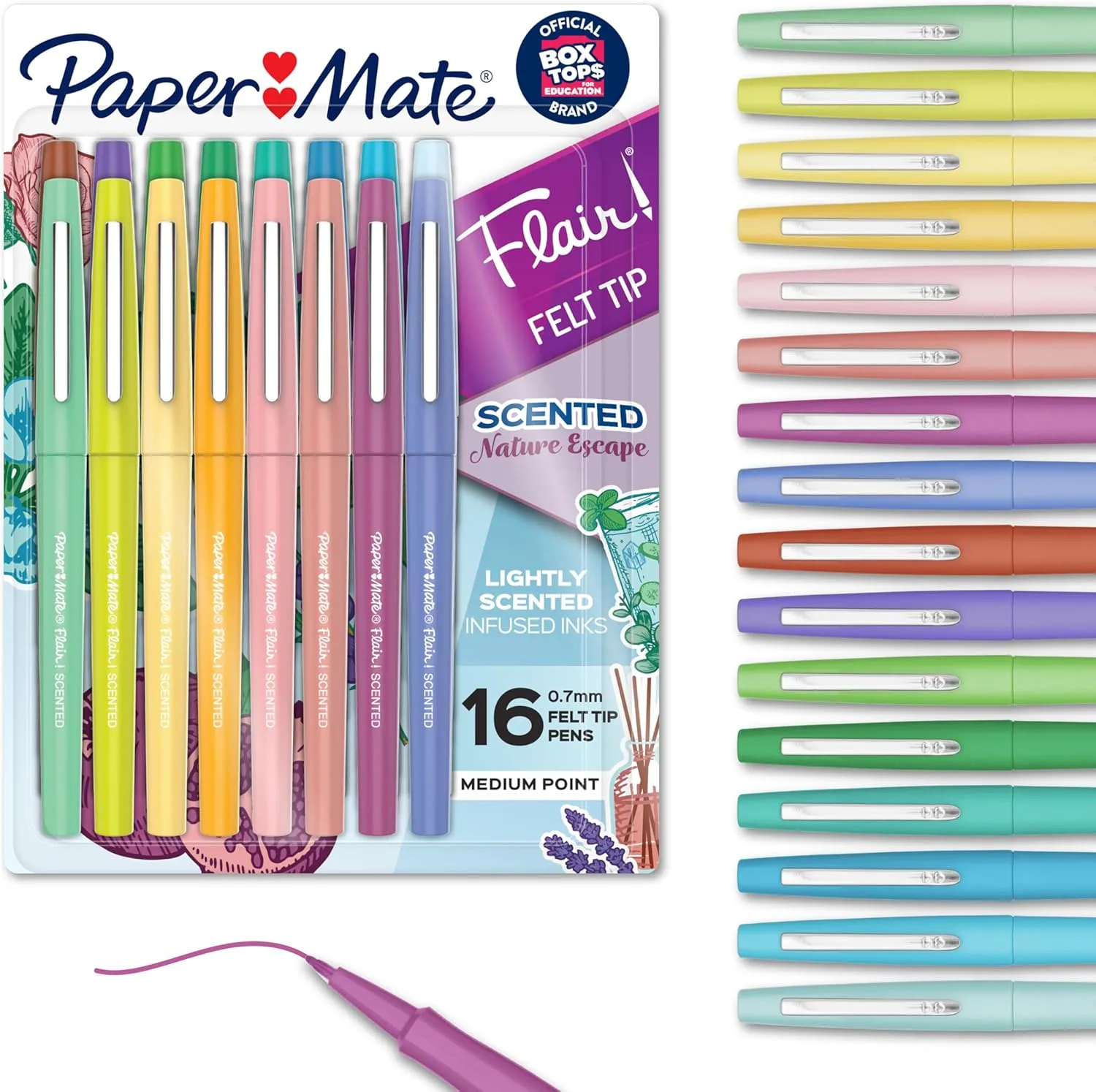 Paper Mate Flair Scented Felt Tip Pens, Medium Point (0.7mm)