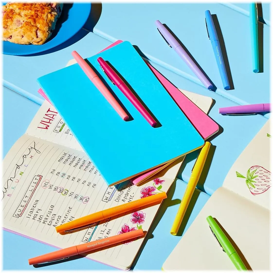 Paper Mate Flair Scented Felt-Tip Pens, Pack of 6, 0.7 mm Medium, Assorted Scents