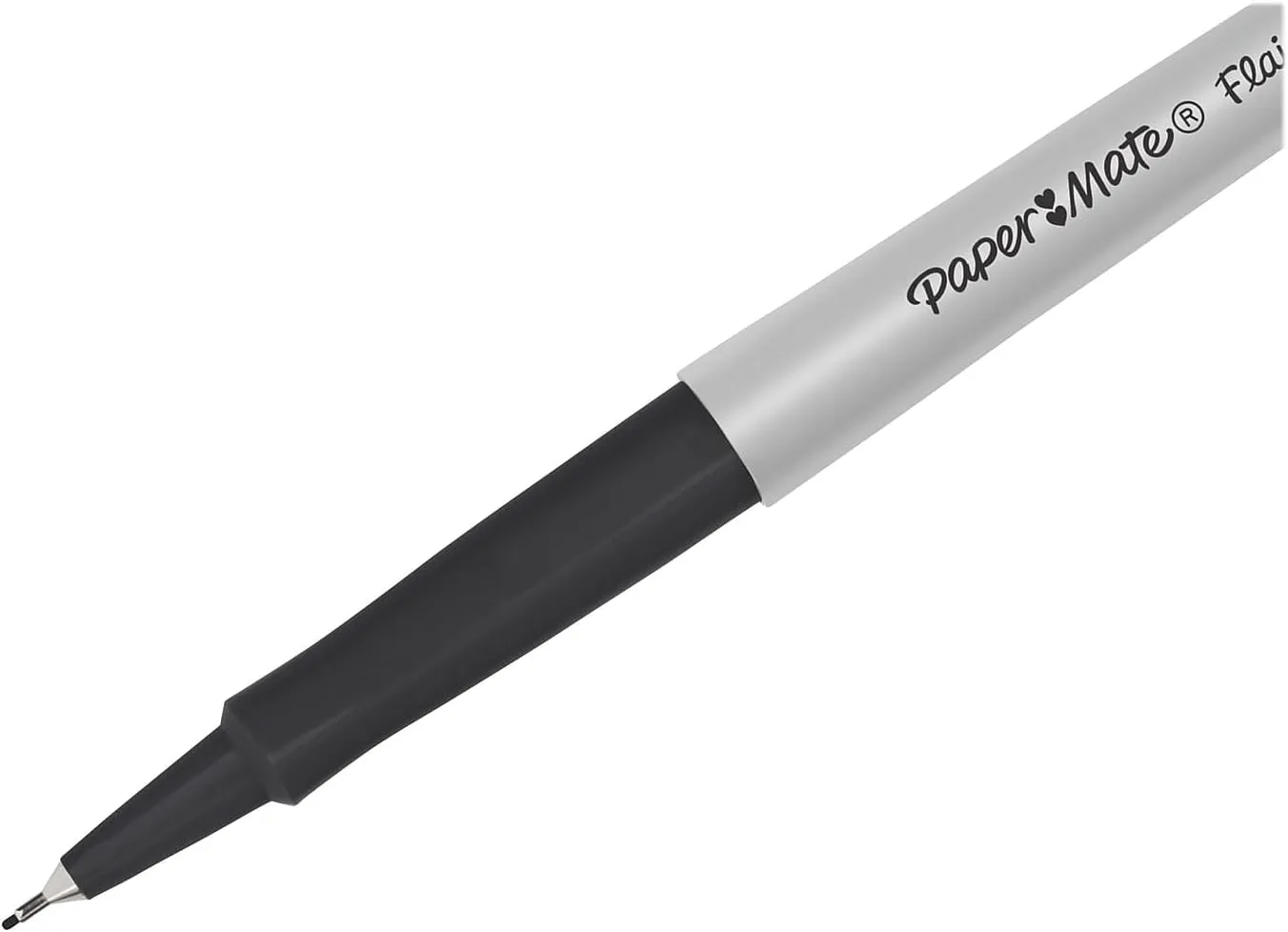 Paper Mate Flair Felt Tip Pens, Ultra-Fine 0.4mm, Black, 12 Count