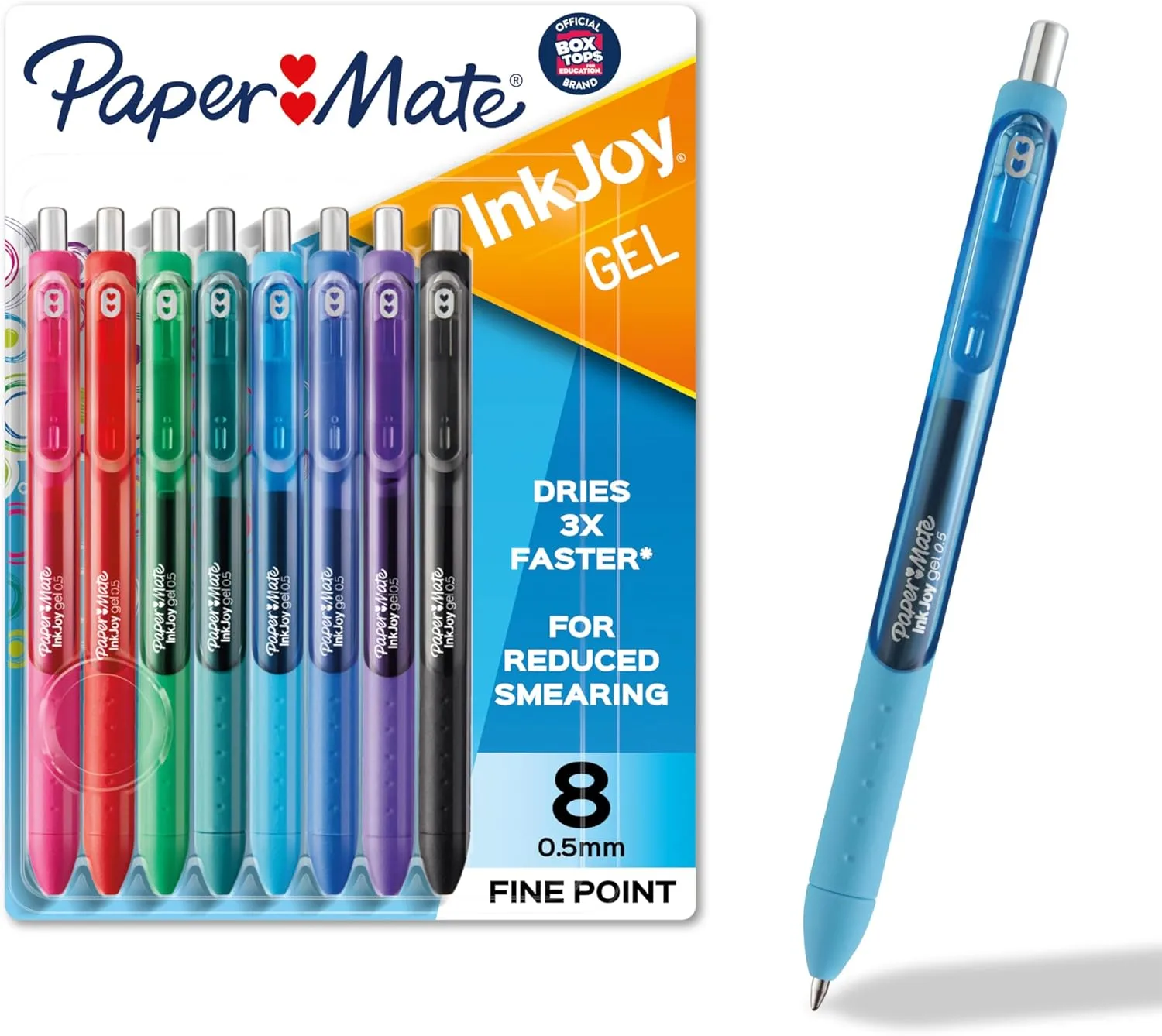 Paper Mate InkJoy Gel Pens, Fine Point 0.5 mm, Assorted Colors