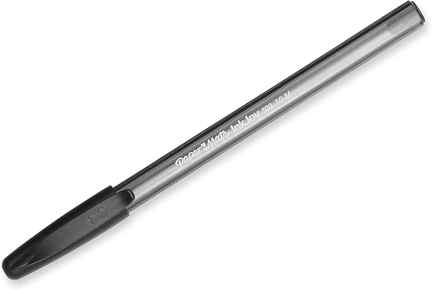 Paper Mate InkJoy 100ST Ballpoint Pen, Capped, Black, 12-Pack