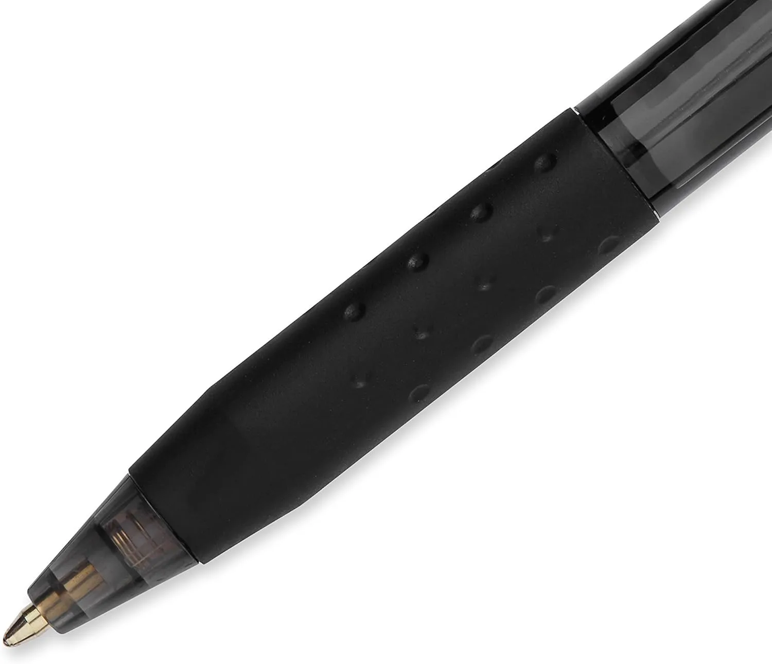 Paper Mate® InkJoy™ 300 RT Retractable Pens, Medium Point, 1.0 mm, Clear Barrels, Black Ink, Pack Of 24