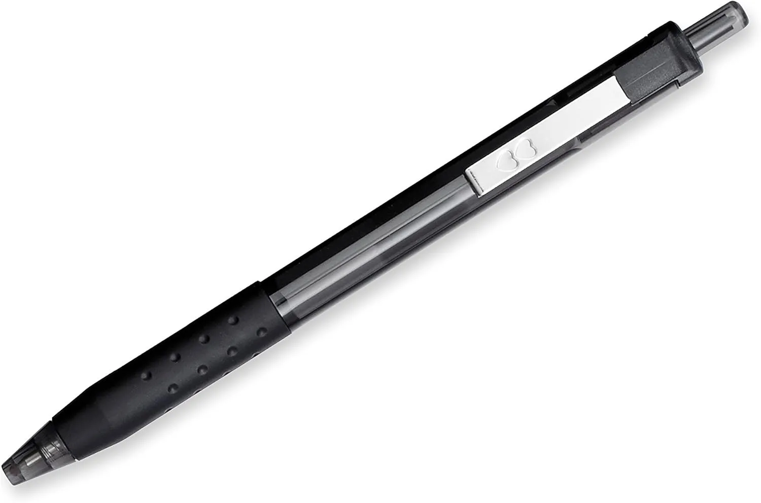 Paper Mate® InkJoy™ 300 RT Retractable Pens, Medium Point, 1.0 mm, Clear Barrels, Black Ink, Pack Of 24