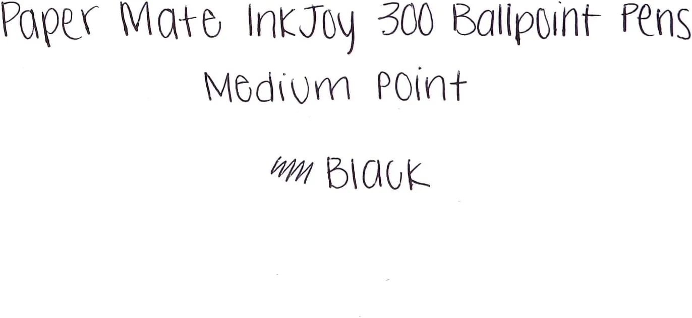 Paper Mate® InkJoy™ 300 RT Retractable Pens, Medium Point, 1.0 mm, Clear Barrels, Black Ink, Pack Of 24