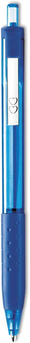 Paper Mate® InkJoy™ 300 RT Retractable Pens, Medium Point, 1.0 mm, Translucent Blue Barrels, Blue Ink, Pack Of 12