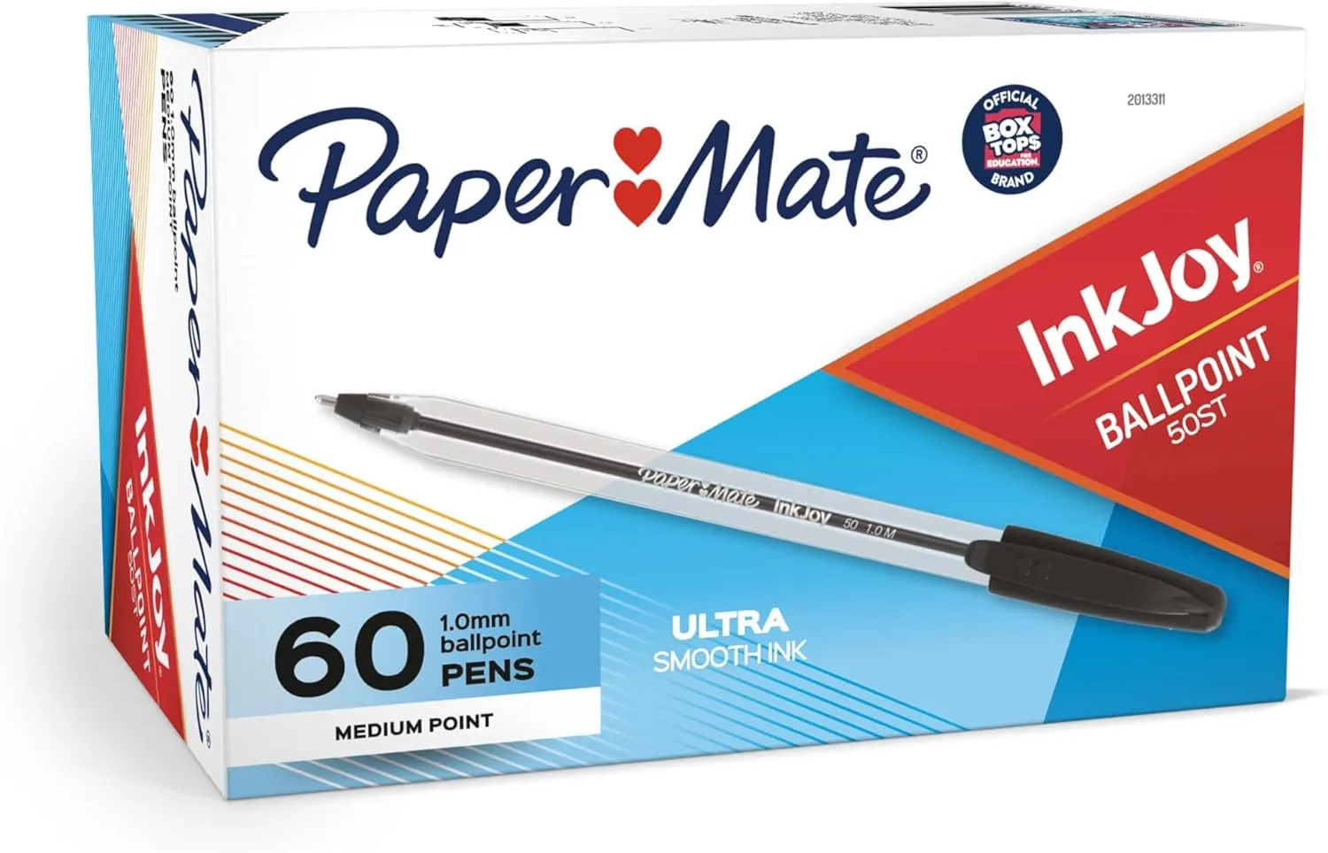 Paper Mate InkJoy 50ST Ballpoint Pens, Medium Point 1.0 mm, Black Ink, 60-Pack