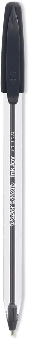 Paper Mate InkJoy 50ST Ballpoint Pens, Medium Point 1.0 mm, Black Ink, 60-Pack