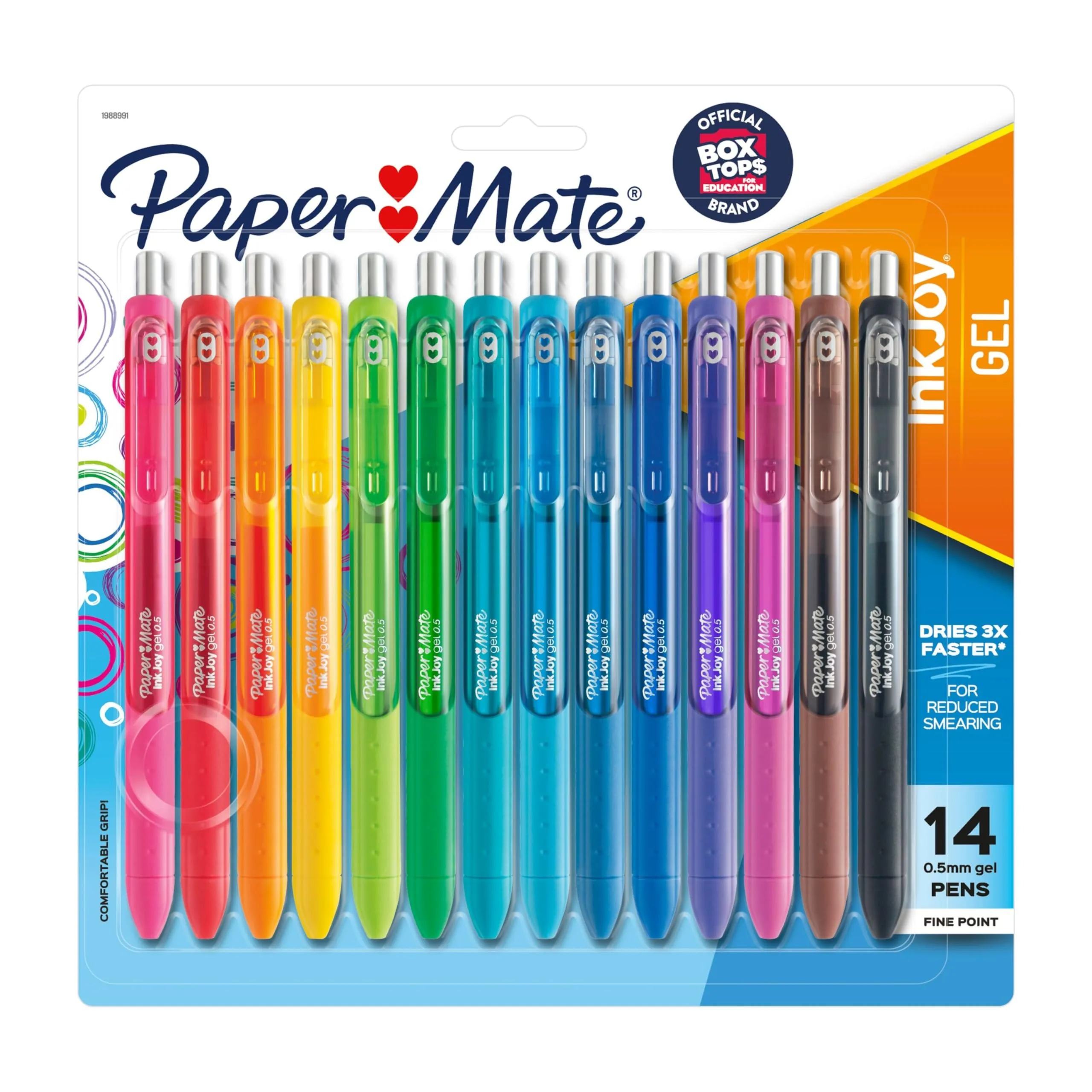 Paper Mate InkJoy Gel Pens, Fine Point 0.5 mm, Assorted Colors