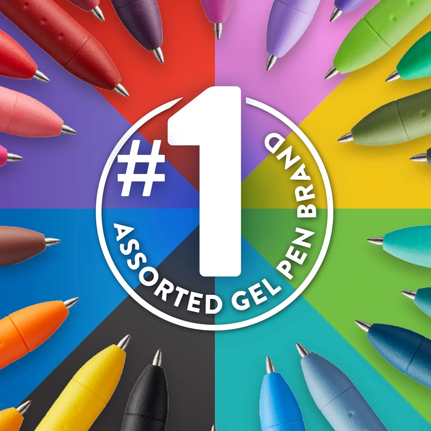 PAPER MATE InkJoy Gel Pens, 0.7mm Medium, Retractable, Assorted Colors