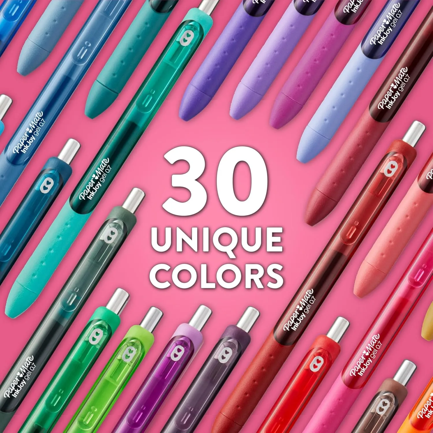 PAPER MATE InkJoy Gel Pens, 0.7mm Medium, Retractable, Assorted Colors