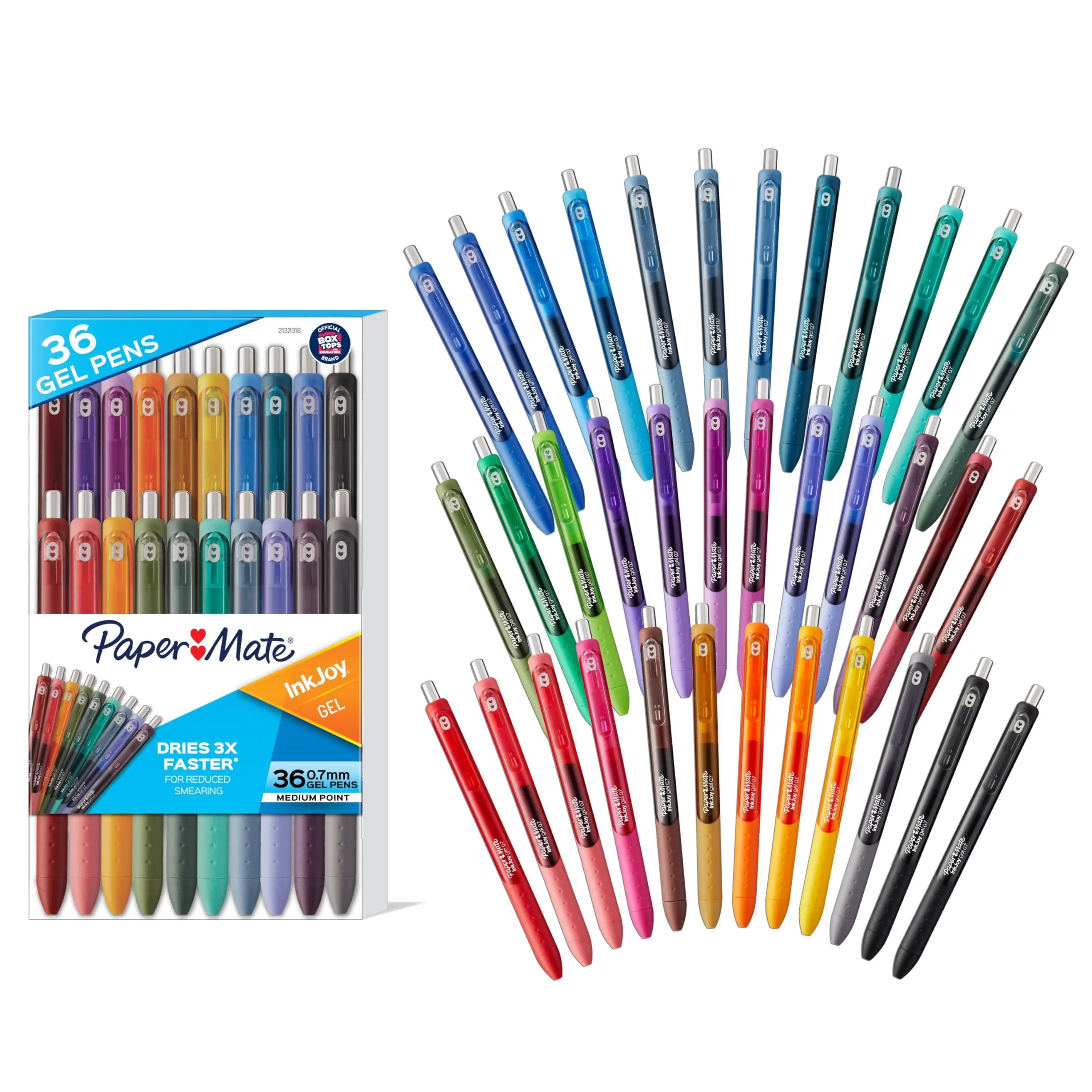 Paper Mate InkJoy Gel Pens, Medium Point 0.7 mm, Assorted Colors