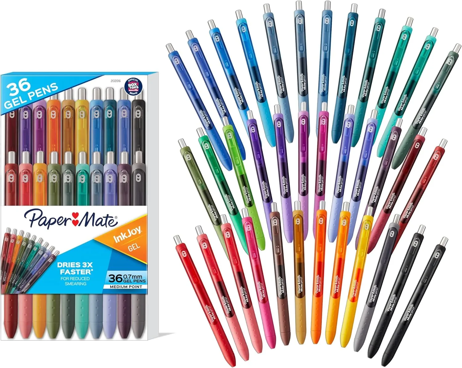 Paper Mate InkJoy Gel Pens, Medium Point 0.7 mm, Assorted Colors
