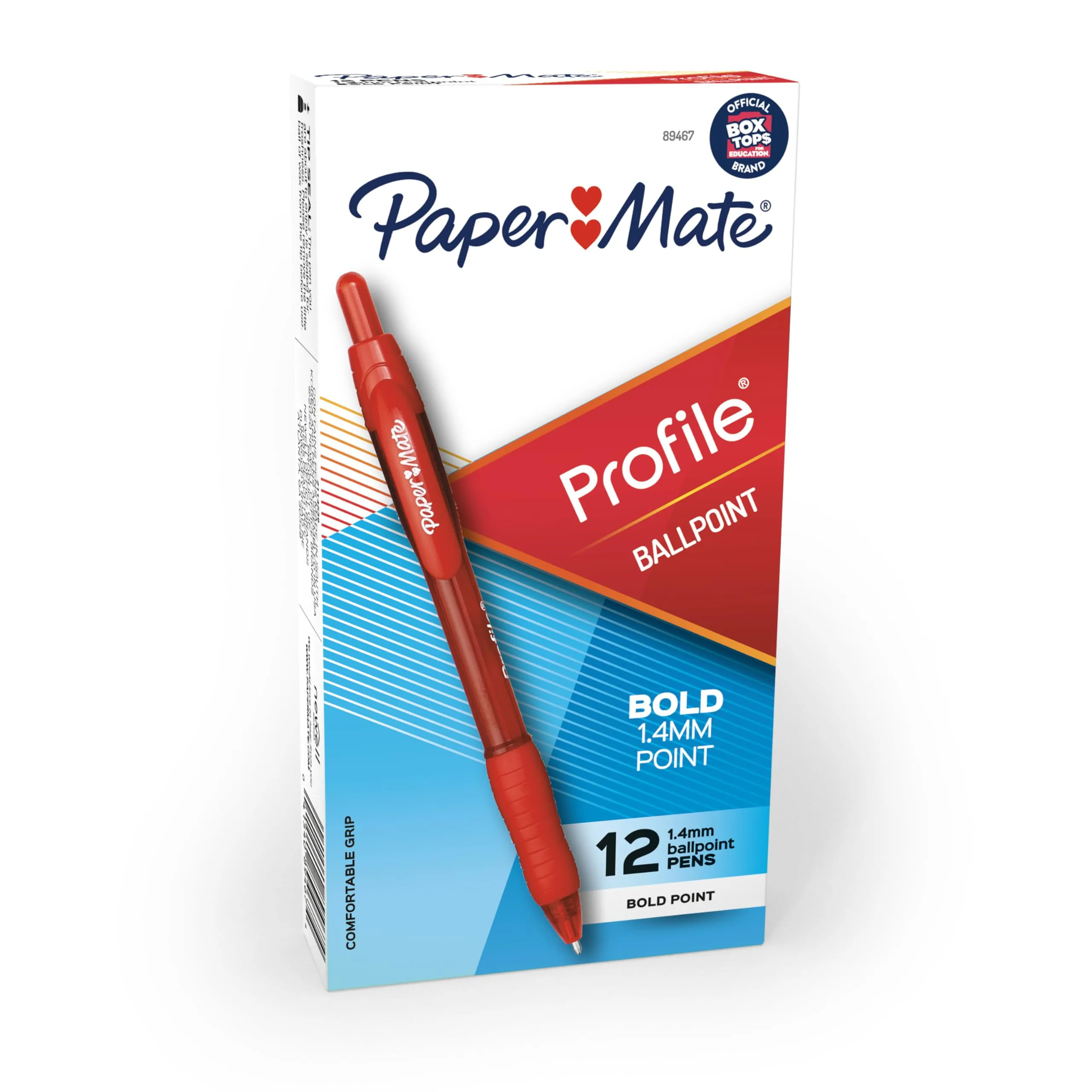 Paper Mate Profile Retractable Ballpoint Pens, Bold 1.4mm