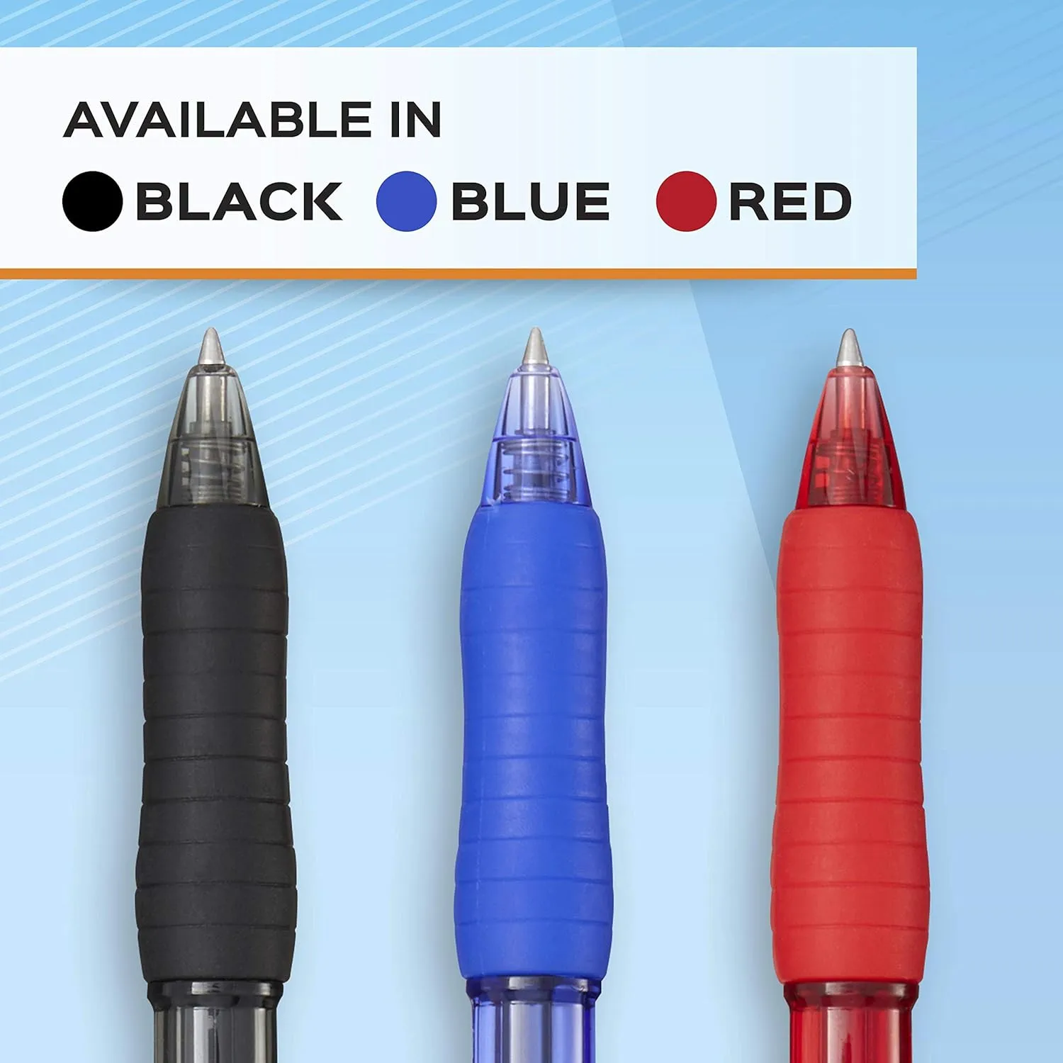 Paper Mate Gel Pen Profile Retractable Pen 0.7mm Blue 36 Count