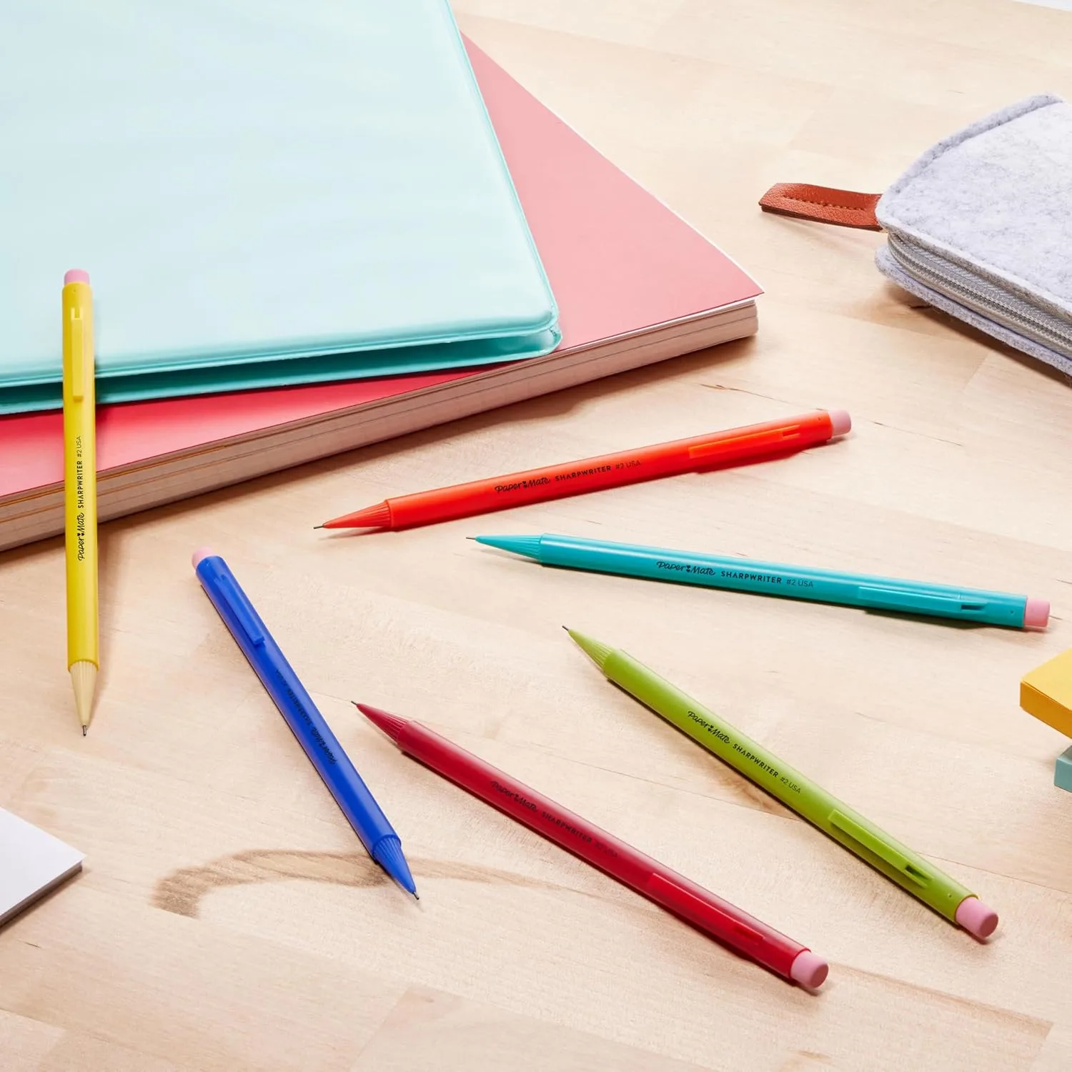 Paper Mate SharpWriter Mechanical Pencils, 0.7 mm, Yellow, 36 Count