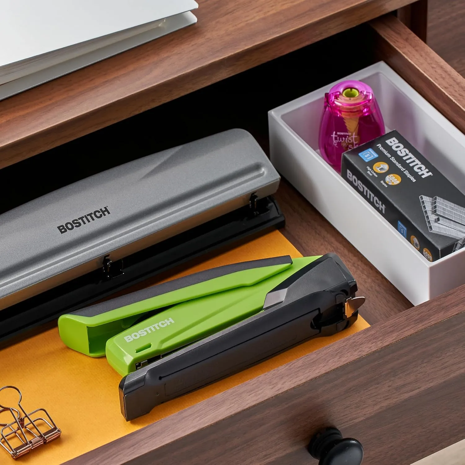 PaperPro / Bostitch One-Finger Spring-Powered Desktop Stapler