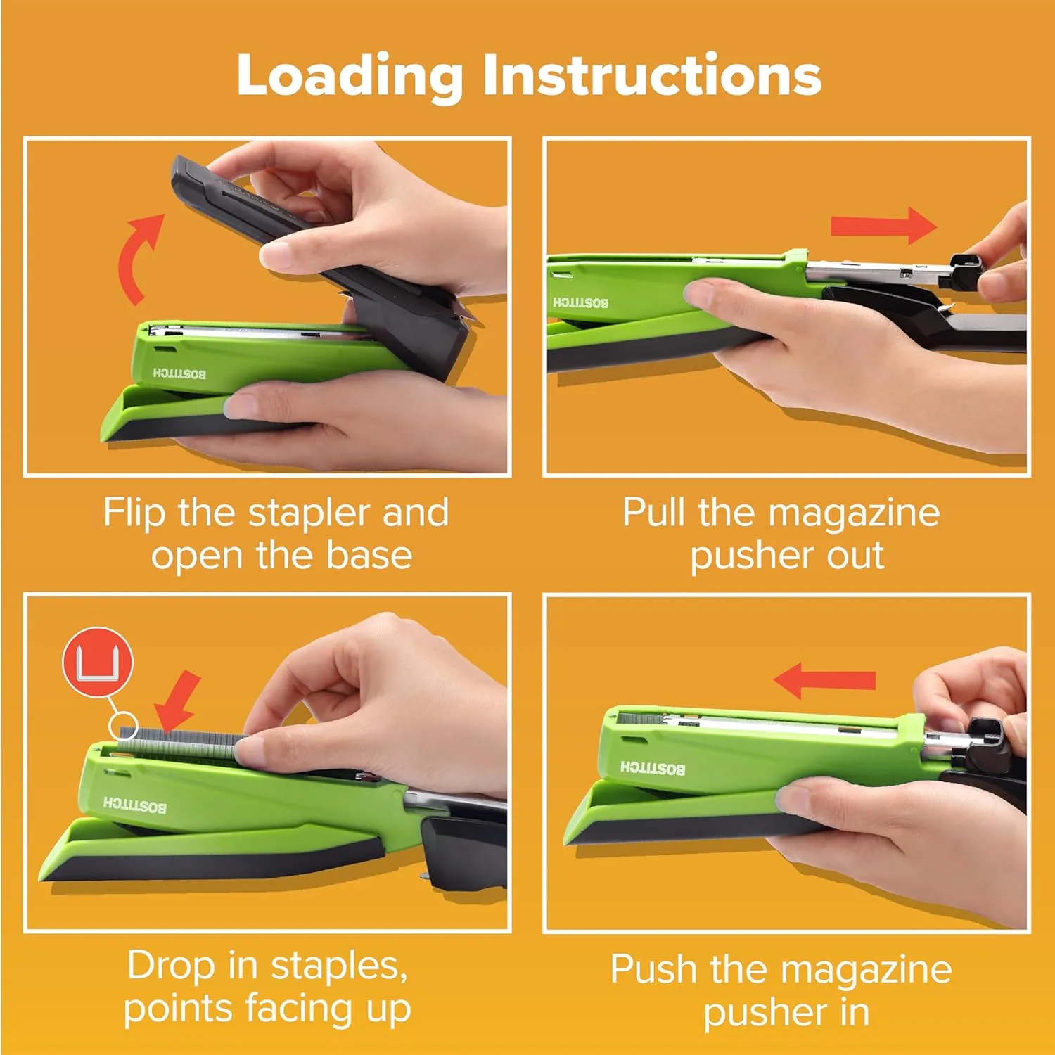 PaperPro / Bostitch One-Finger Spring-Powered Desktop Stapler