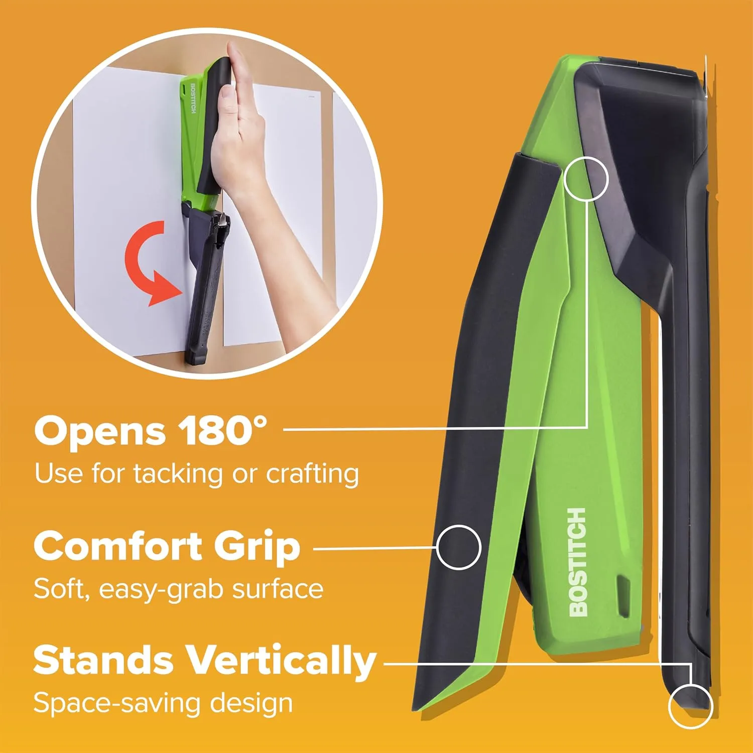 PaperPro / Bostitch One-Finger Spring-Powered Desktop Stapler