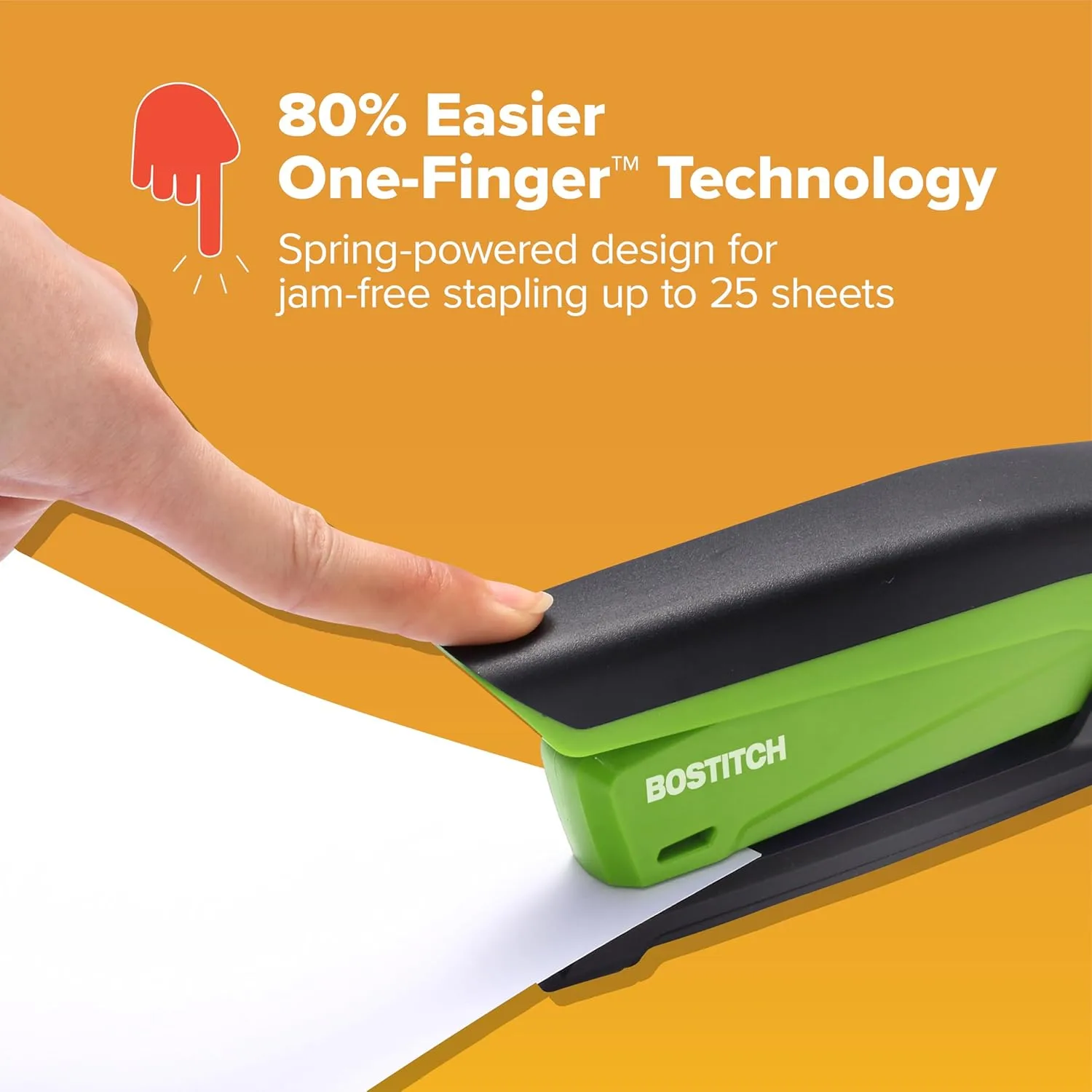 PaperPro / Bostitch One-Finger Spring-Powered Desktop Stapler
