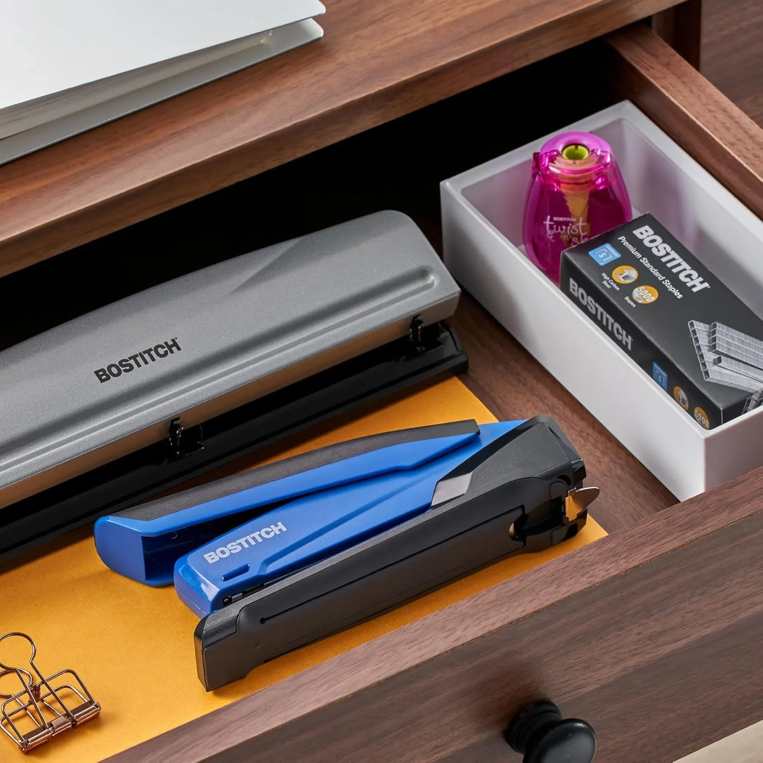 PaperPro / Bostitch One-Finger Spring-Powered Desktop Stapler