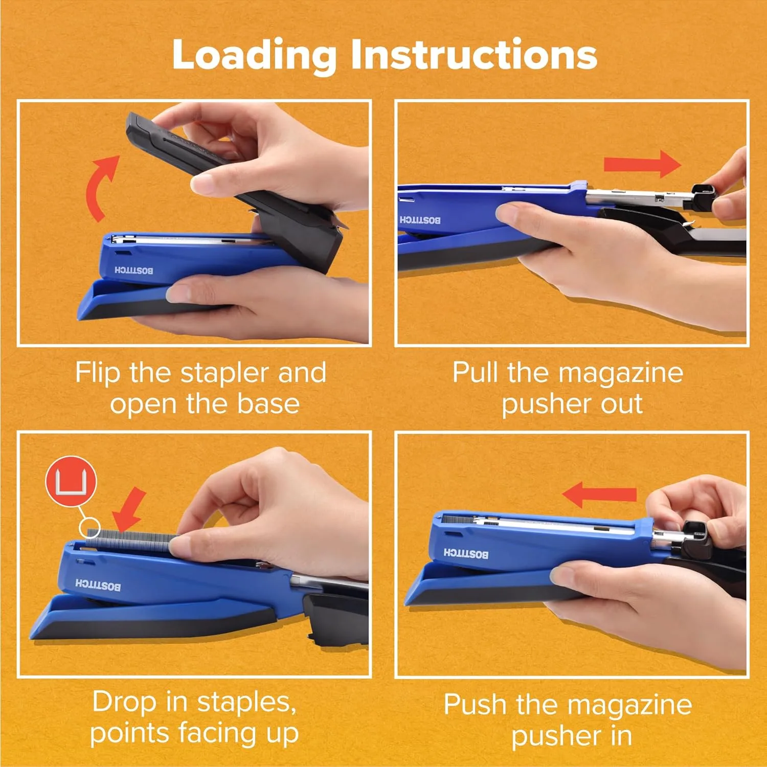 PaperPro / Bostitch One-Finger Spring-Powered Desktop Stapler