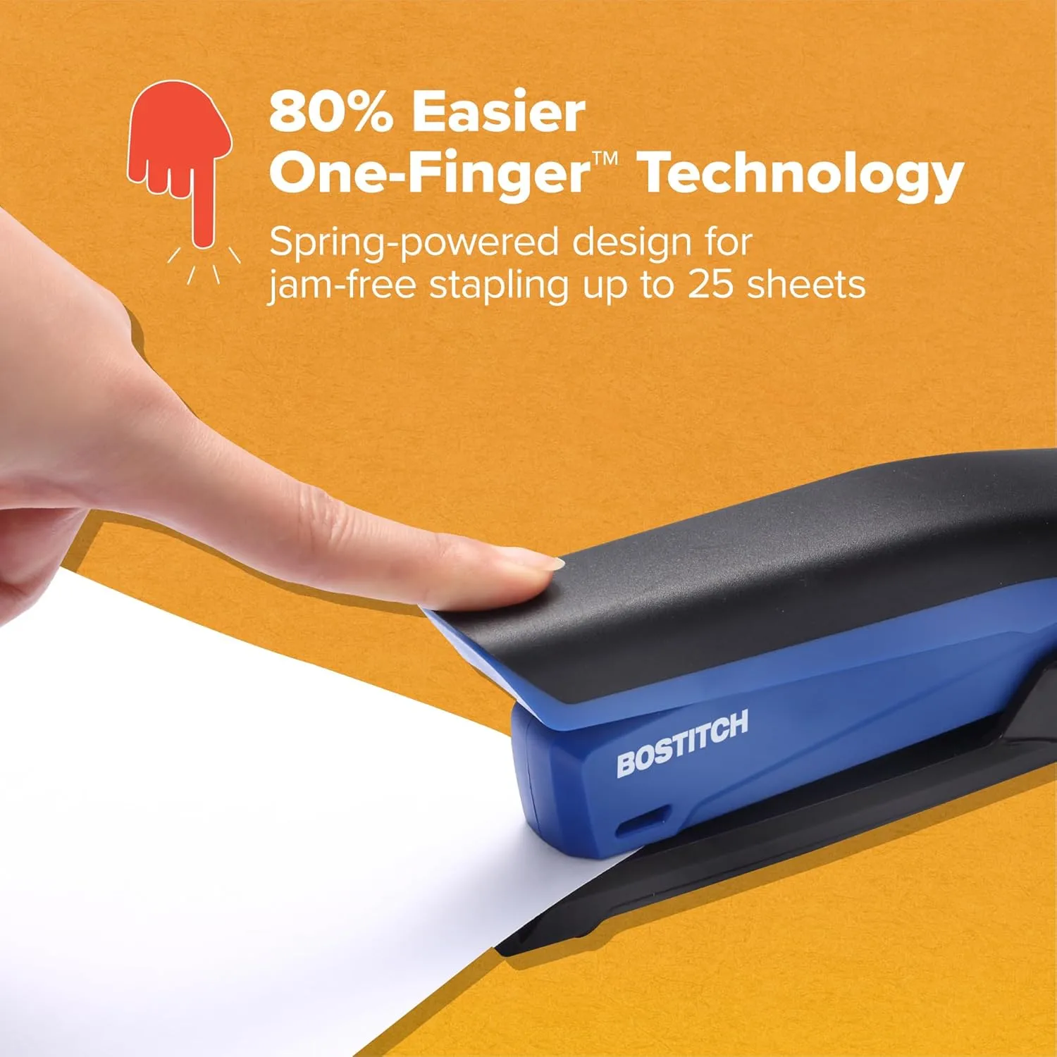 PaperPro / Bostitch One-Finger Spring-Powered Desktop Stapler