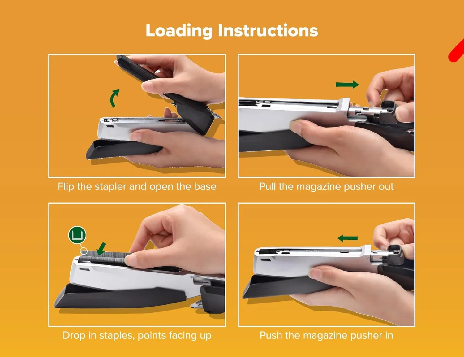 PaperPro / Bostitch One-Finger Spring-Powered Desktop Stapler