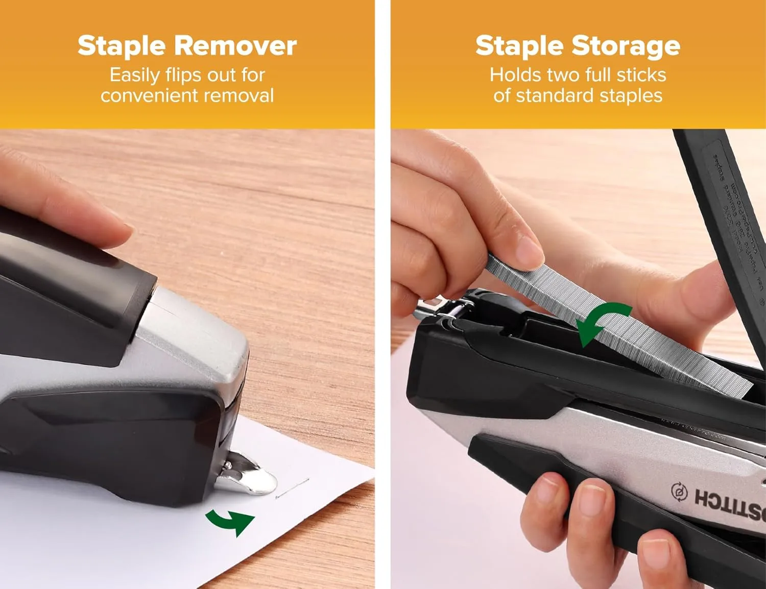 PaperPro / Bostitch One-Finger Spring-Powered Desktop Stapler