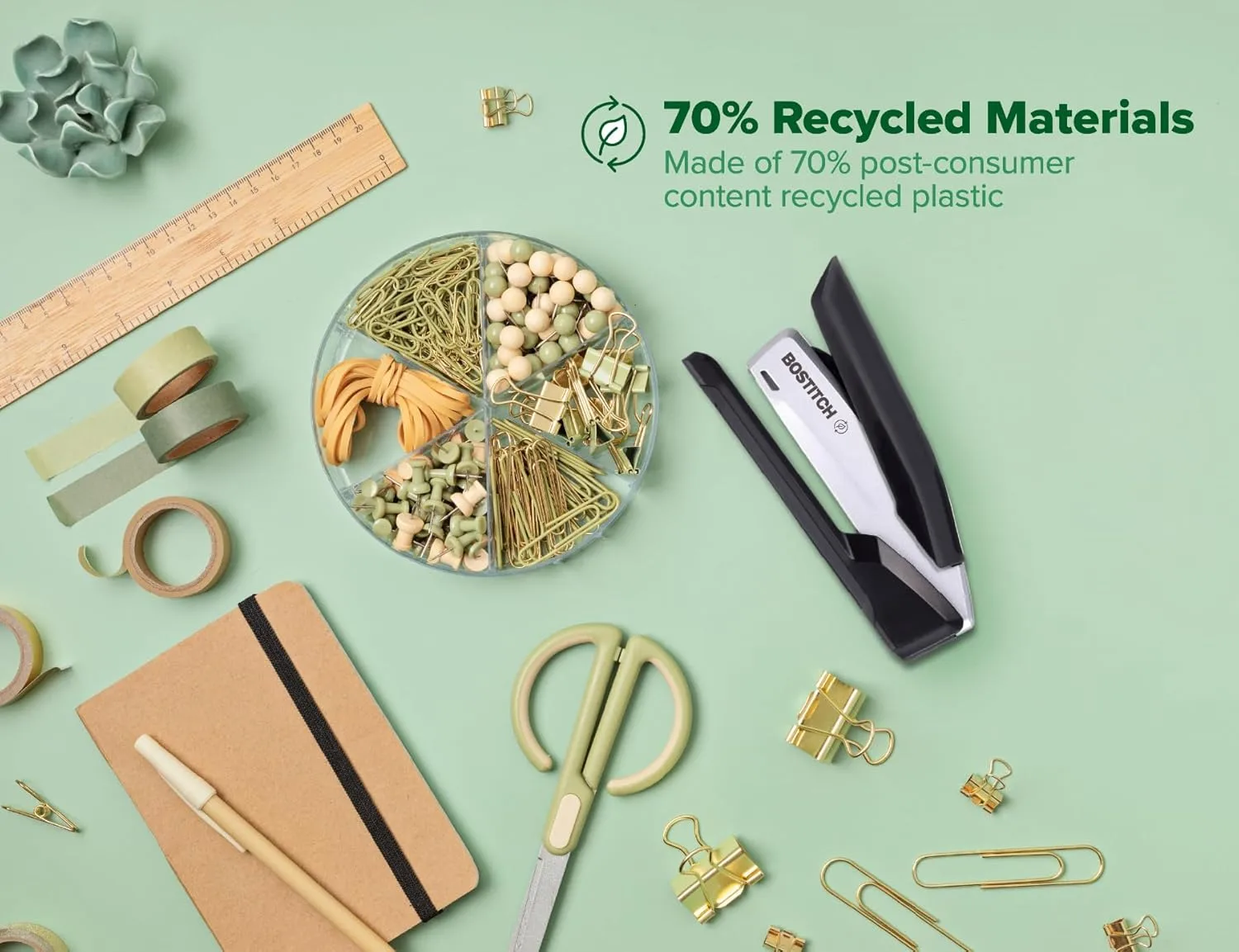 PaperPro / Bostitch One-Finger Spring-Powered Desktop Stapler