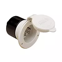 ParkPower by Marinco 150BBIW.RV RV Front Mount 15A/125V Power Inlet - White