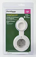 ParkPower by Marinco 150BBIW.RV RV Front Mount 15A/125V Power Inlet - White